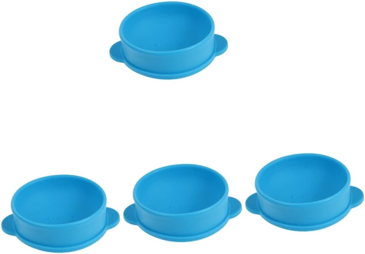 Wax Pot - Hars Kom - Ontharen - Hittebestendig Siliconen - 4 Stuks - Zwart