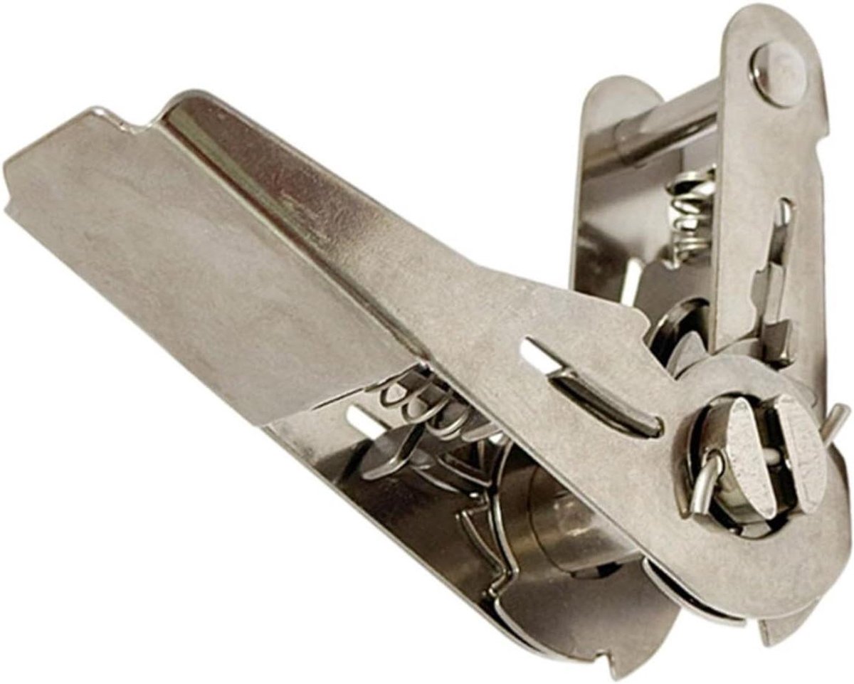 Ratel singelspanner - Spanband tool - Lading zekeren - Compact ontwerp - 11x5x4 cm - Zwart
