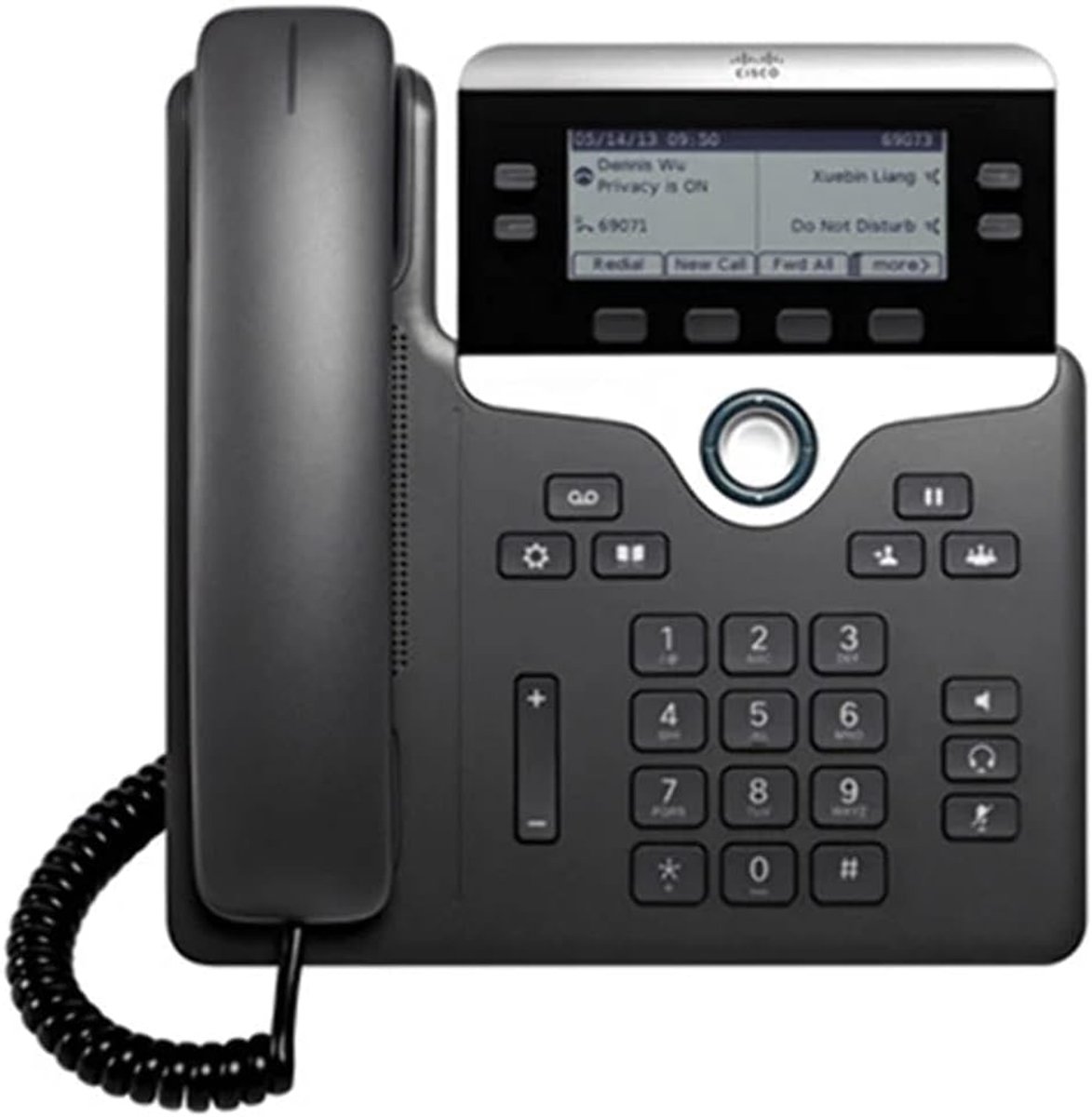 IP Telefoon - VoIP Telefoon - Zakelijk Communiceren - PoE Ondersteuning - 28 x 206 mm - Antraciet