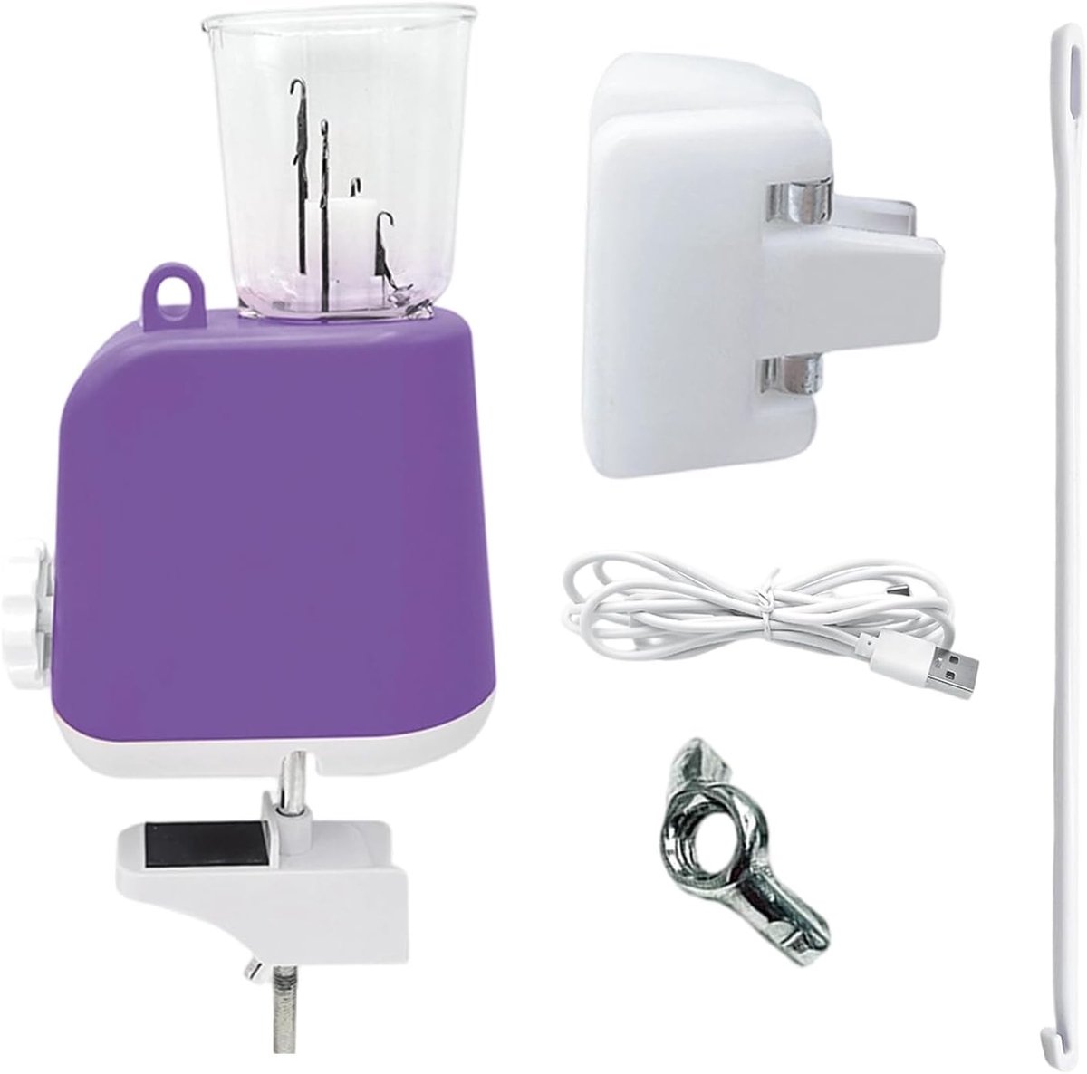 Elektrische Vlechtmachine - Draadgereedschap Sieraden - Armbanden Maken - Constante Spanningscontrole - 19x14x19 cm - Purper