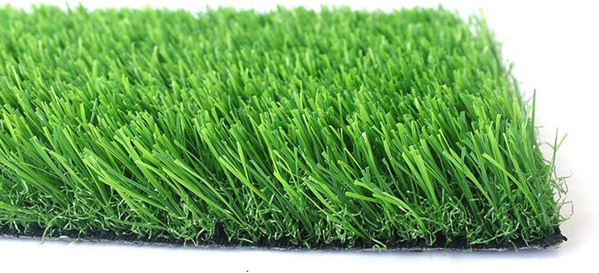 Kunstgras Tapijt - Synthetisch Gazon Nep Gras - Tuin Decoratie - Hoge Dichtheid - 1 x 1 cm - Groen