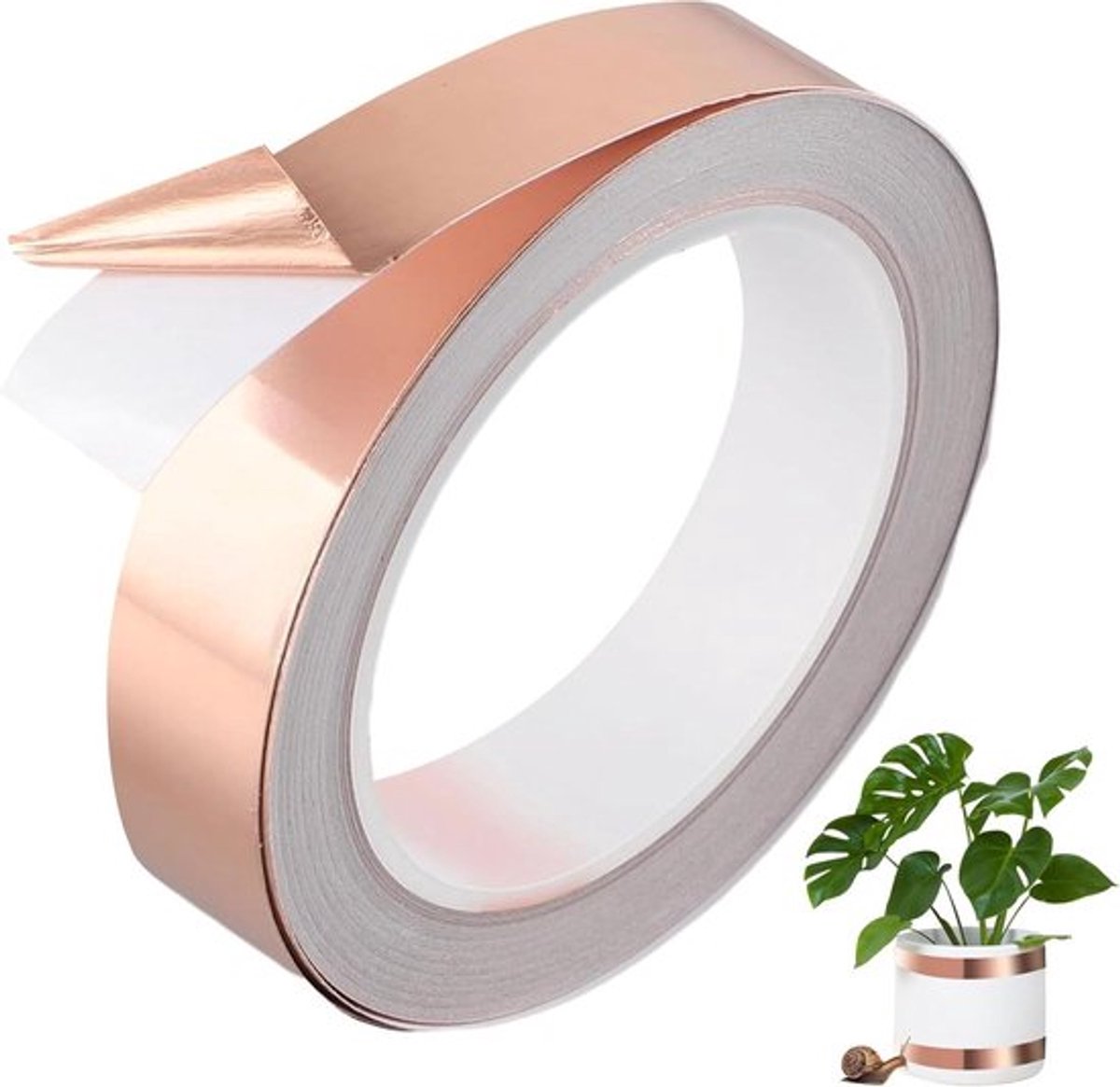 Koperband Allecto Plus 10mm x 30m voor uitgehongerde slakken