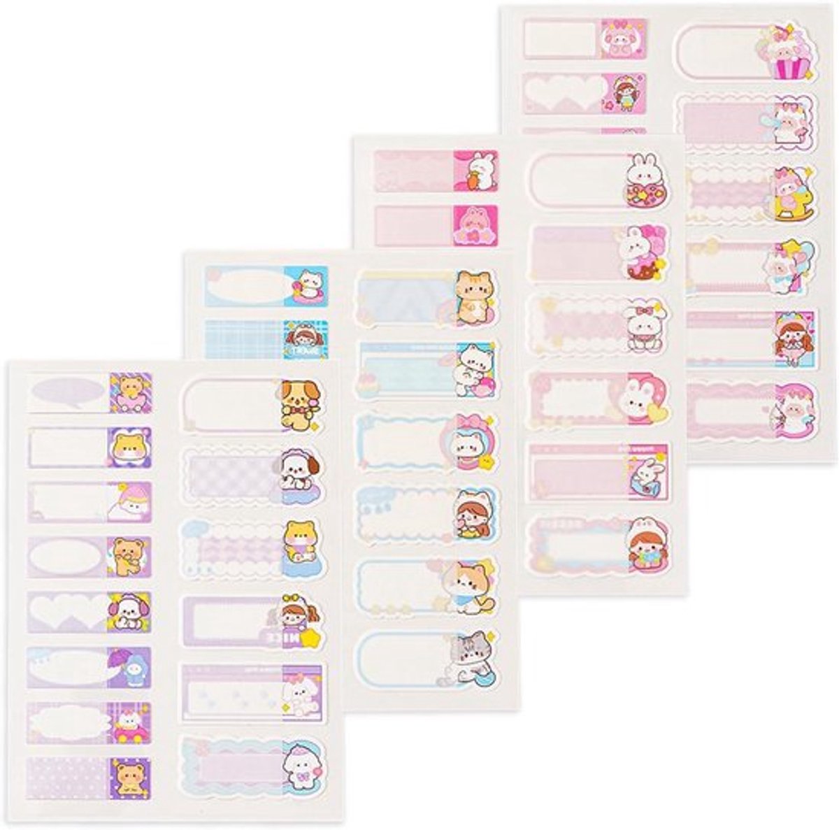 Allecto Plus - 64 stuks - Naamstickers voor kinderen - school en