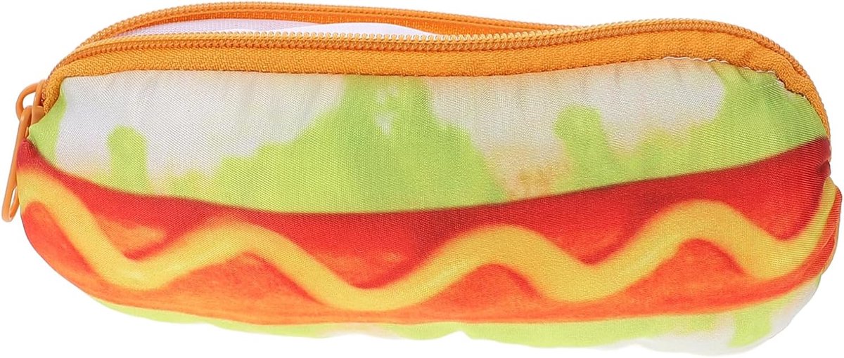 Leuk Etui - Schrijfgerei Tas - School Organisatie - Hotdog Vorm - 20 cm - Diverse Kleuren