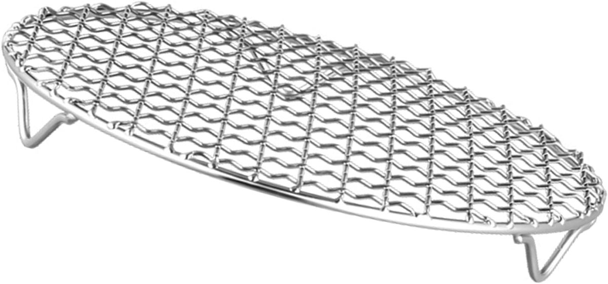 Grillrooster Vervanging Roestvrij Staal Buiten Grillen Anti-aanbak Oppervlak 13-26 cm Diameter Zilverkleurig