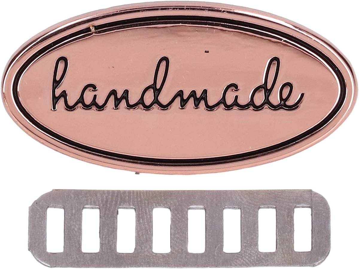 Handgemaakte Labels - Decoratieve Tags - DIY Decoratie - Duurzaam Legering Materiaal - 5 Sets - Roségoud