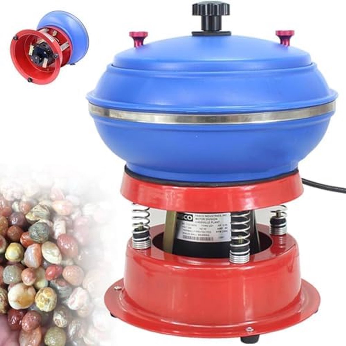 Trillende Polijstmachine - Rock Tumbler Trommel - Sieraden Afwerking - Hoogfrequente Trillingen - 3.5L Capaciteit - Geen Kleur