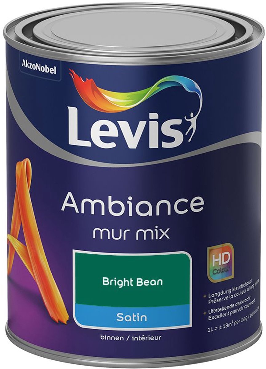 Levis - Ambiance Mur Satin Mix - Bright Bean - Mengverf - 1 L