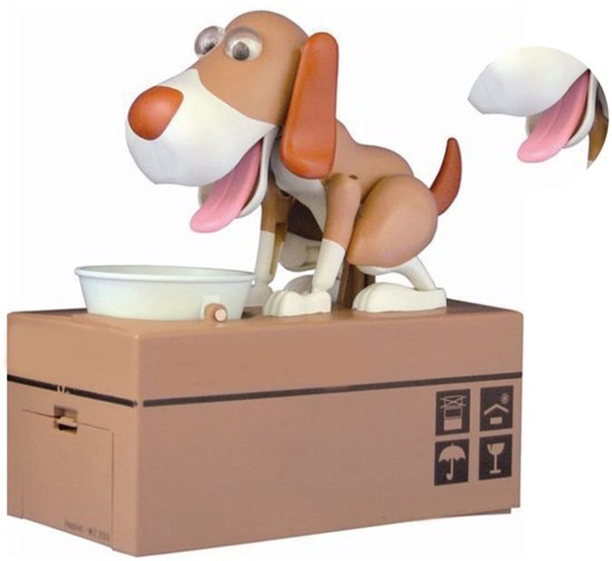 Schattig puppyvorm spaarpot voor je hond - groot volume