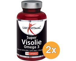 Lucovitaal Lucovitaal 2x Super Visolie Omega 3 (120 capsules) - 120 stuks
