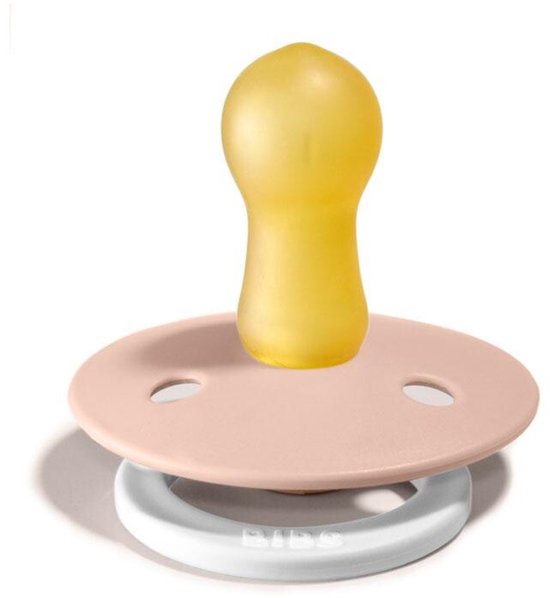 BiBS - Colour Pacifier Glow in the Dark - Stage 1 Fopspeen - 0+ maanden - 2 stuks - Blush Night / Vanilla Night van BIBS — afbeelding 2