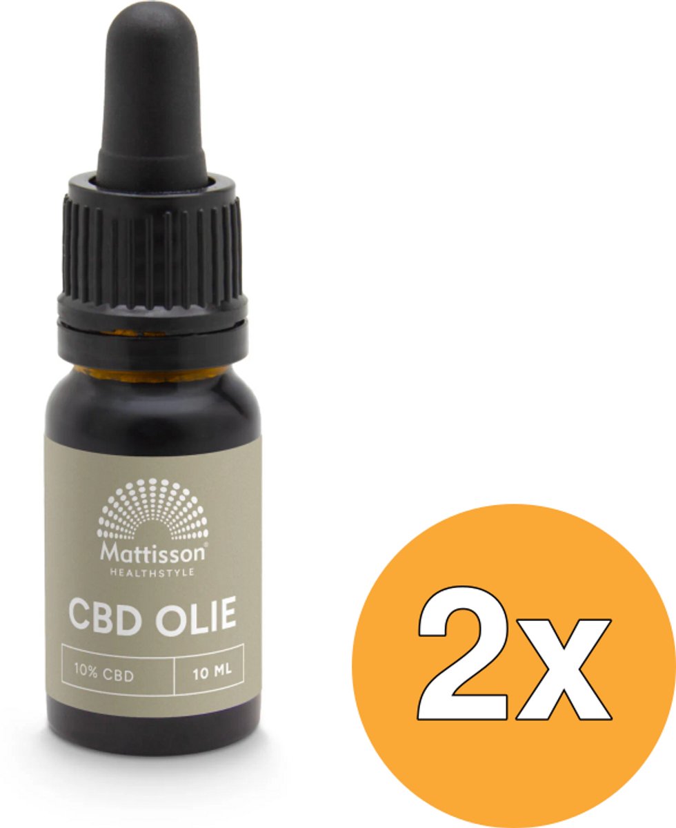 2x Mattisson Cbd Olie 10% (10 ml)
