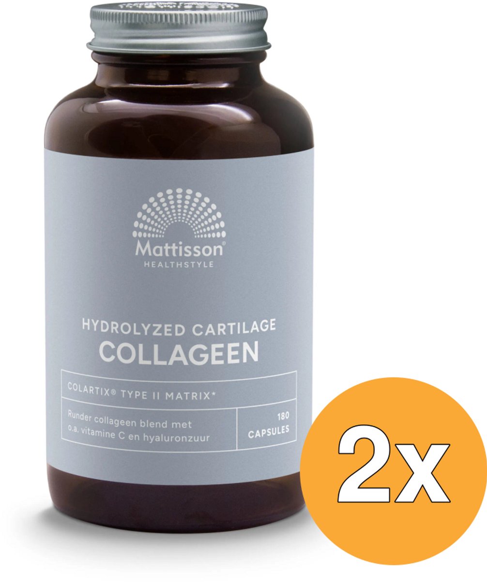 2x Mattisson Collageen Peptan Type Iim Bio (180 capsules)
