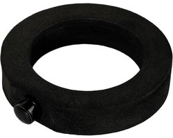 Aquarium voerring - Voerbak rond - Vis voeren - Magnetische stabiliteit - 18x16 cm - Zwart