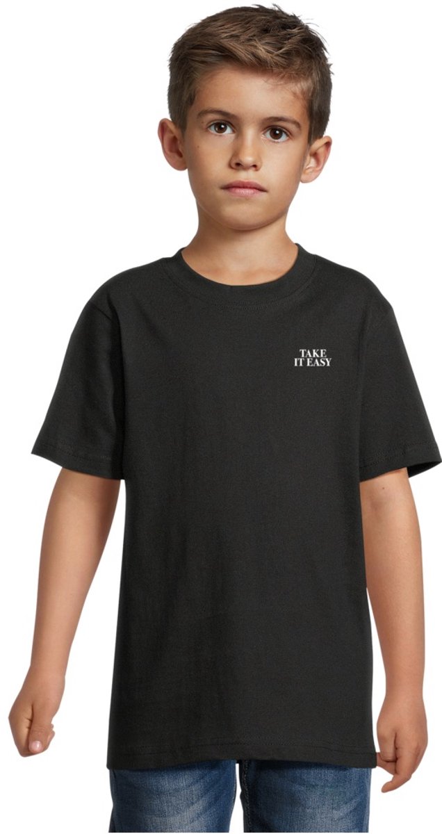 Mister Tee Kids Take It Easy Palm Paradise Kinder Tshirt Kids 146/152 Zwart