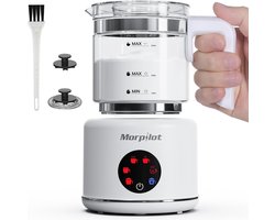 Elektrische Melkopschuimer - Glas - 6-in-1 Functie - Grote Capaciteit - Voor Cappuccino en Warme Melk