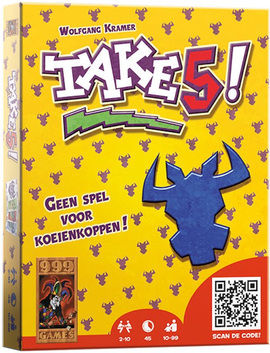 999 Games - Take 5! - Kaartspel - Leuk voor grotere groepen - Familiespel - Gezelschapsspel - Educatief spel - Klein cadeautje