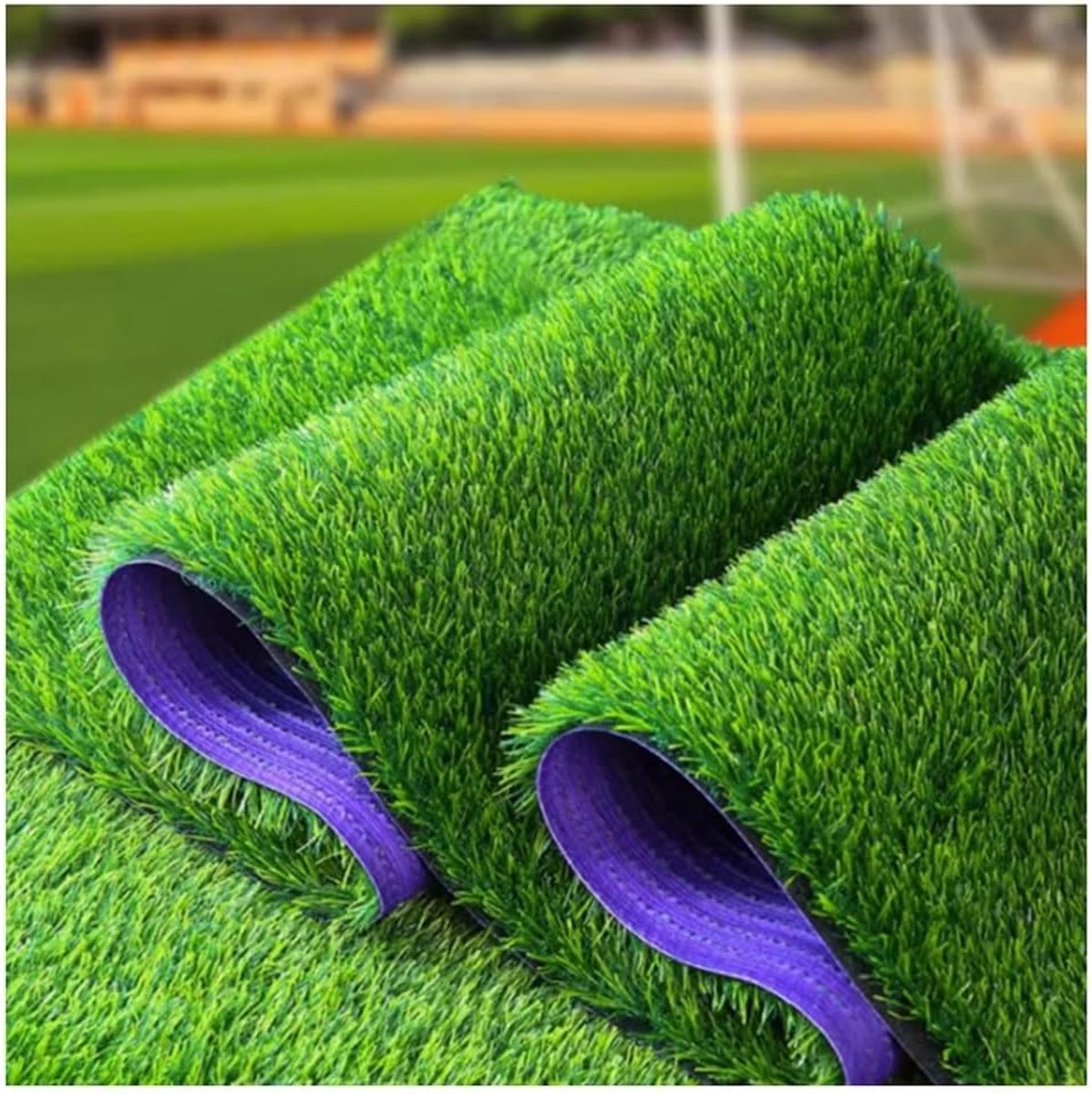 Kunstgras Mat - Valse Gras Tapijt - Tuin Decoratie - Hoge Dichtheid - 1x1m - Groen