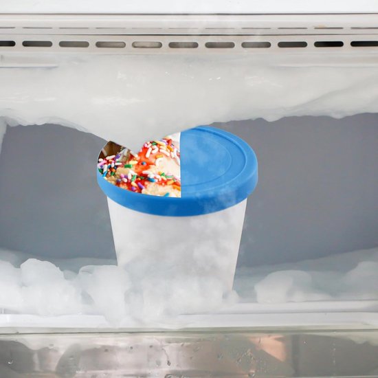 IJscontainer Zelfgemaakt - Voedselopslag Bak - Vriezer Opslag - Lekvrij Deksel - 09 Liter - Blauw — afbeelding 5