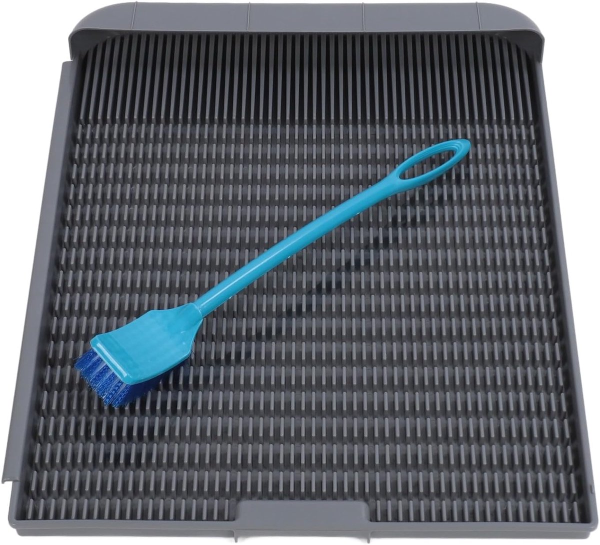 Honden Potty Tray - Honden Toilet - Binnen Zindelijk Maken - Anti-splatter Groeven - 61 x 47 cm - Grijs