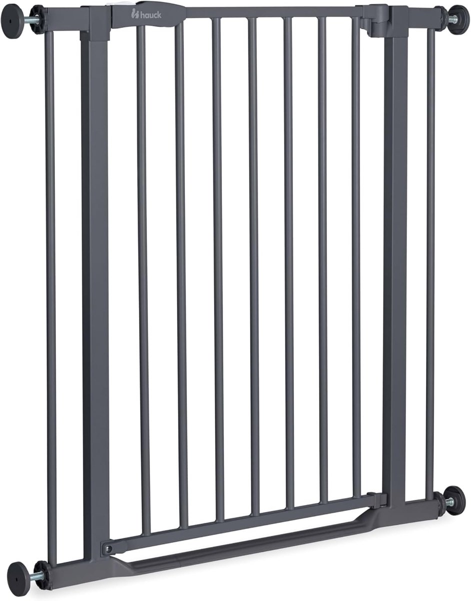 Veiligheidshekje - Babyhekje Hondenhekje - Kinderveiligheid Huisdieren - Ultradunne Drempel - 75-80 cm - Donkergrijs