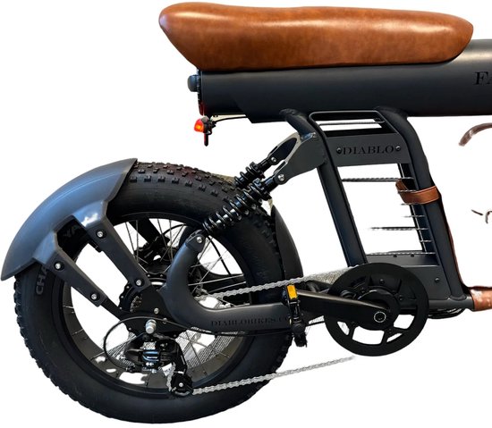 Diablo Fat Boy - Fatbike - Mat Grijs Bruin van Diablo — afbeelding 5