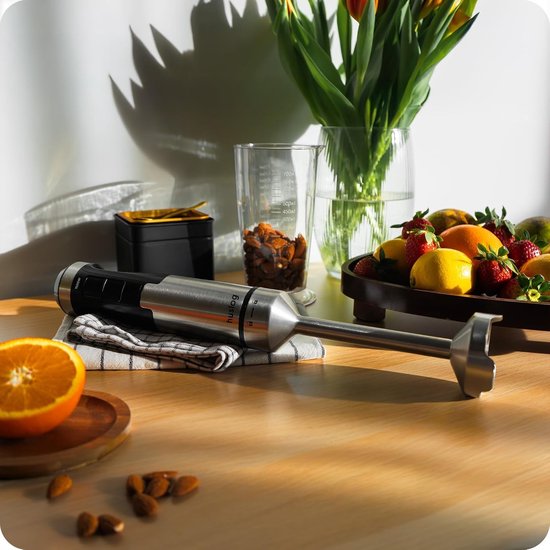 Staafmixer - Roestvrij staal - Krachtige 1500W motor - Traploze snelheidsregeling - Voor Smoothies, Soepen en Sauzen — afbeelding 4