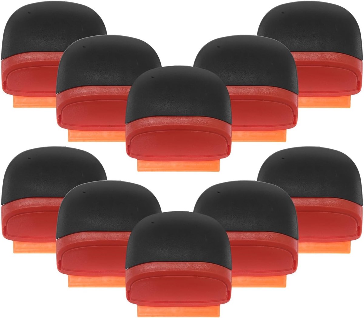 Mini Plastic Schrapers - Lijmverwijderaar Rakel - Stickers Verwijderen - Veilige Gladde Rand - 10 Stuks - Multi
