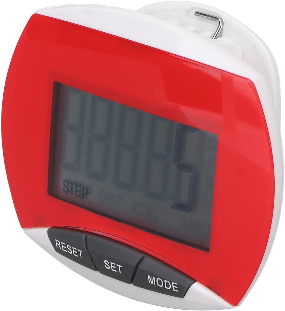 Stappenteller - Calorie teller - Fitness doelen - Automatische uitschakeling - Compact lichtgewicht - Rood