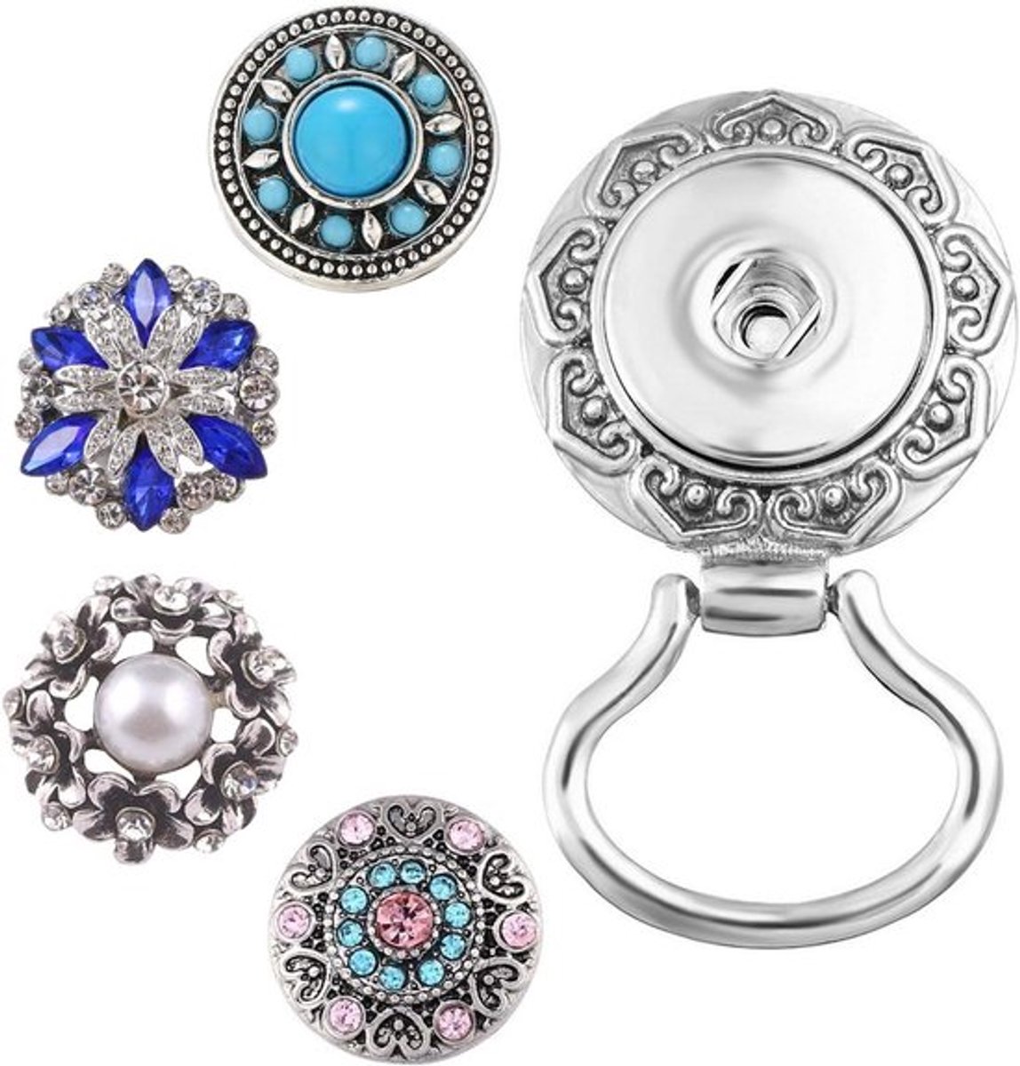 Allecto Plus - Magnetische Brilhouder Broche voor Dames - Zonnebril en Leesbril