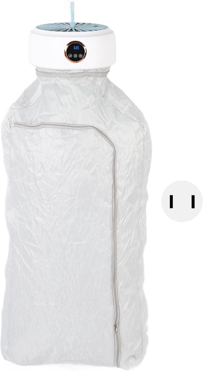 Opvouwbare Wasdroger Mini Droger Kleding Drogen Laag Geluidsniveau 28x28x15 cm Wit