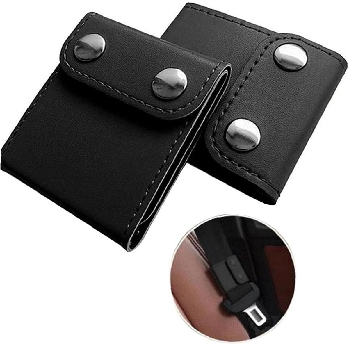 Gordelhoes Clips - Riem Positiehouder - Comfortabel Rijden - Universele Pasvorm - 2 Stuks - Zwart