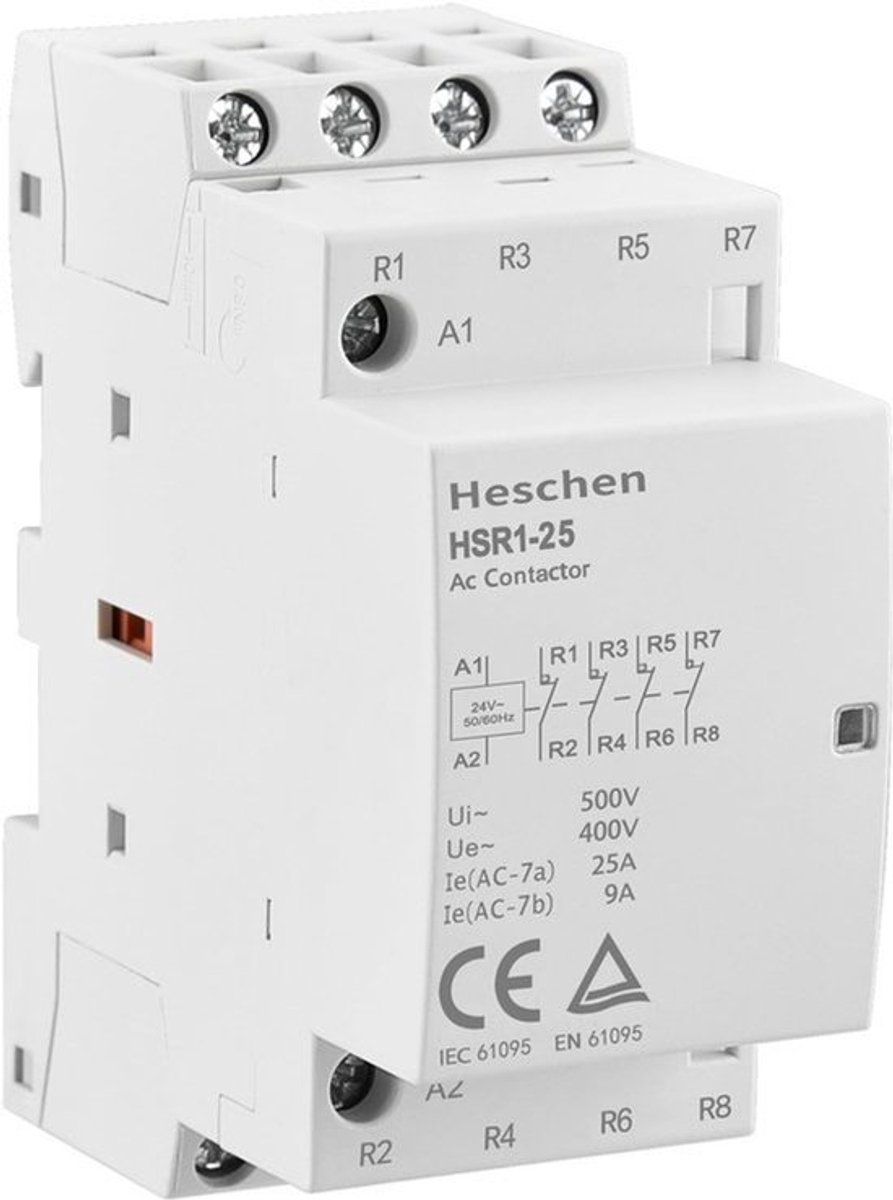 Dailygoody Huishoudelijke Ac Schakelaar - 4 Pool - 35mm Rail Mount