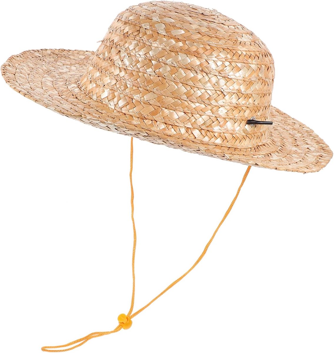 Kinderstrohoed - Zonnehoed - Buitenactiviteiten - Ademend Geweven Materiaal - 31 cm Diameter - Khaki