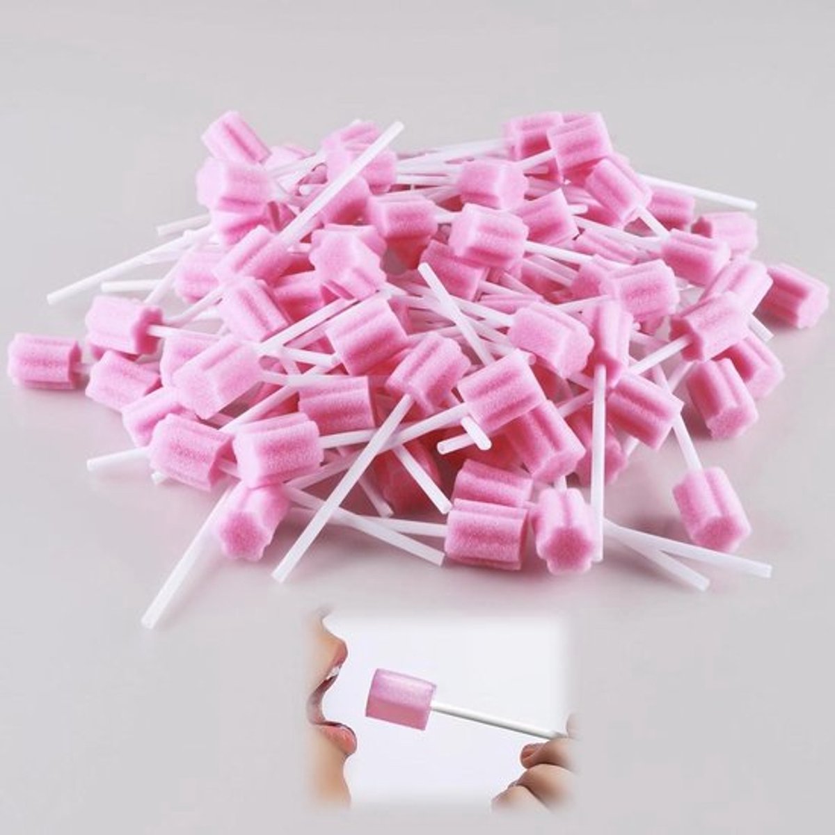Mondverzorgingsspons Allecto Plus - 100 stuks draagbaar