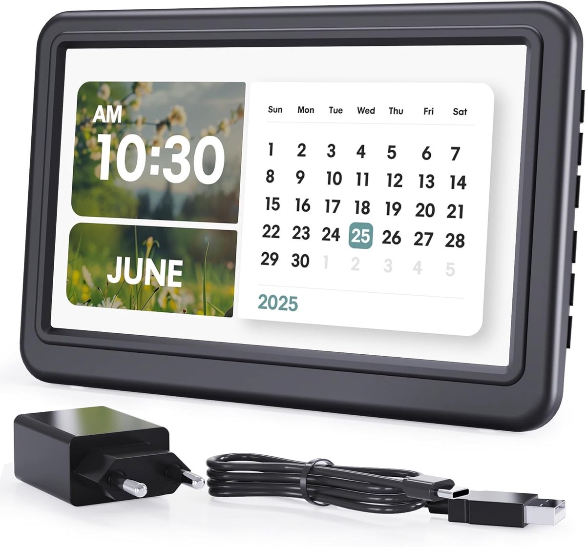 Digitale wekker - HD Display - Multifunctioneel met 20 alarmen - Eenvoudige bediening - Voor Senioren en Gezinnen