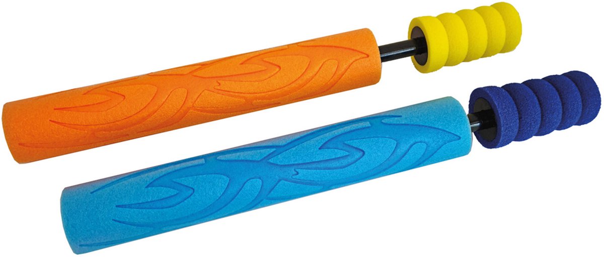 HappyPeople Waterpistool spuit - 6x - foam - 38,5 cm - bereik van 7 meter - waterspuiten