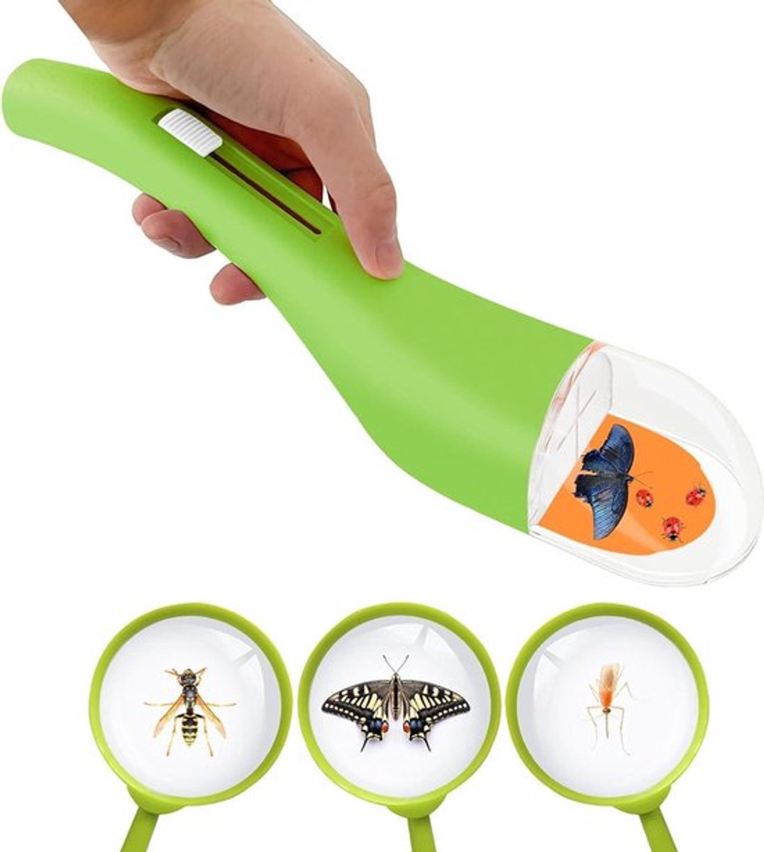 Insectenvanger Allecto Plus met Vergrootglas Spinnenval