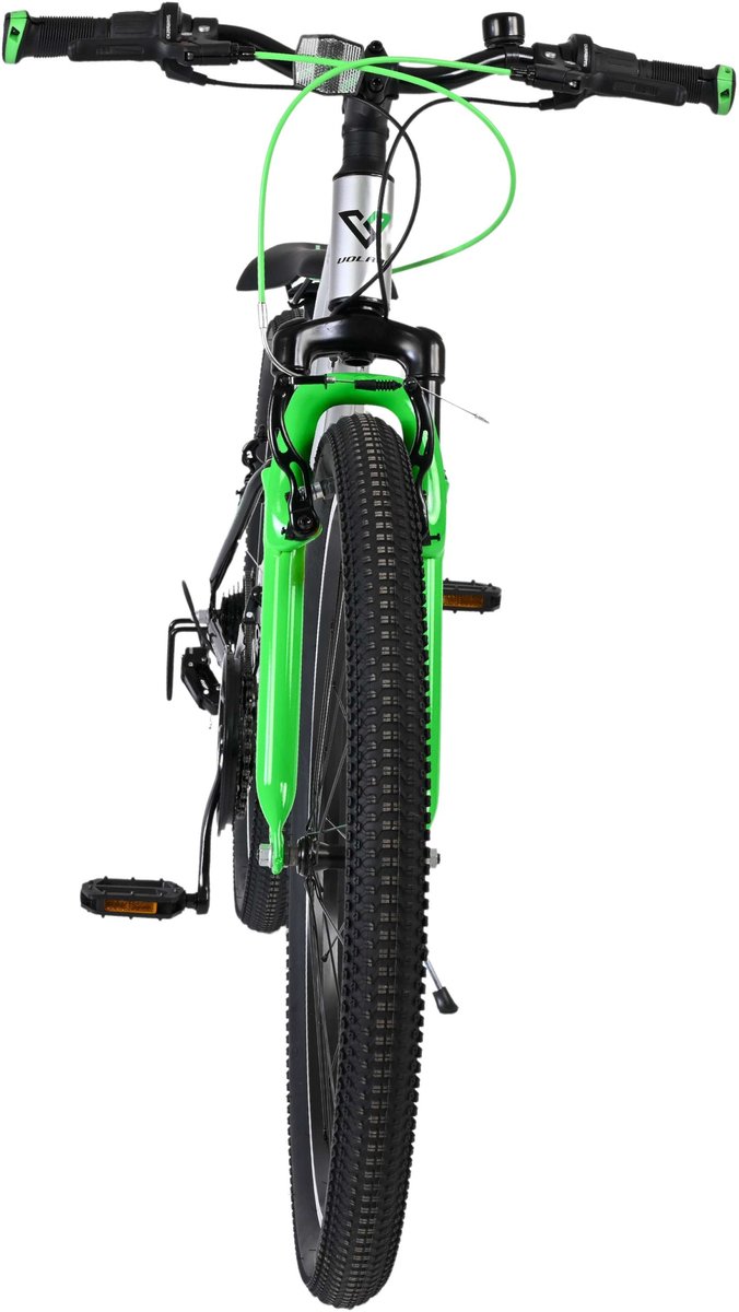 Volare Boost Kinderfiets - 26 inch - 21 speed - Zilver/Groen van Volare — afbeelding 2