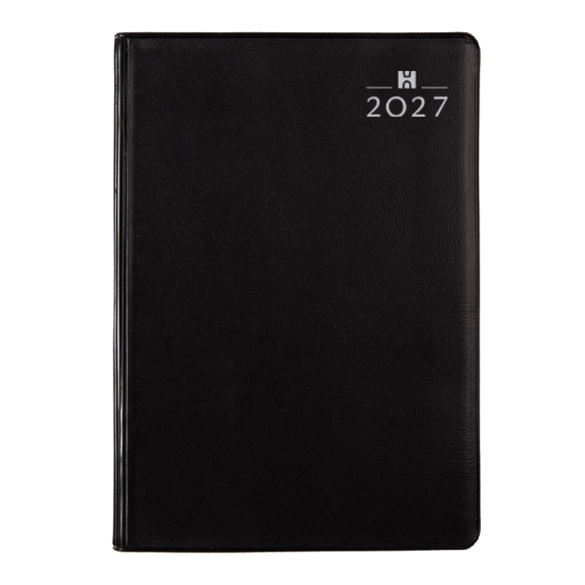 Castelli - Zakagenda H57 Venezia 2027 - Weekoverzicht - 7.6x11cm - Made in Italy - flexibel omslag zwart