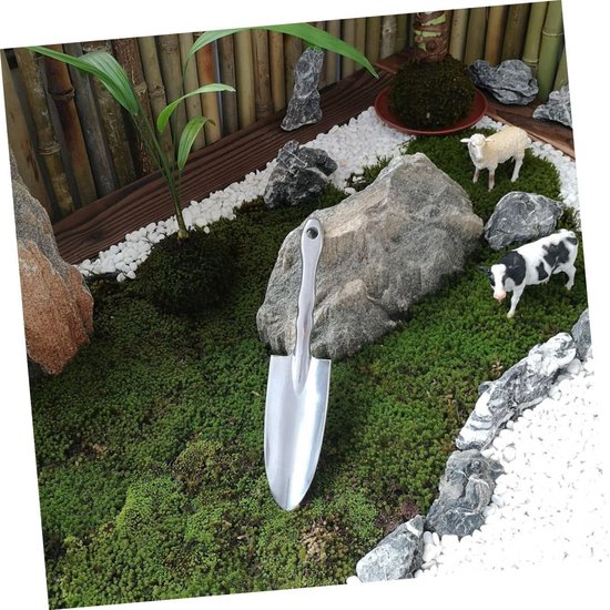 Aluminium Tuinschepje Lichtgewicht Tuinspade Praktisch Tuingereedschap Voor Bloemen Planten Graven Soil Digger Voor Tuiniers van Merkloos	 — afbeelding 3