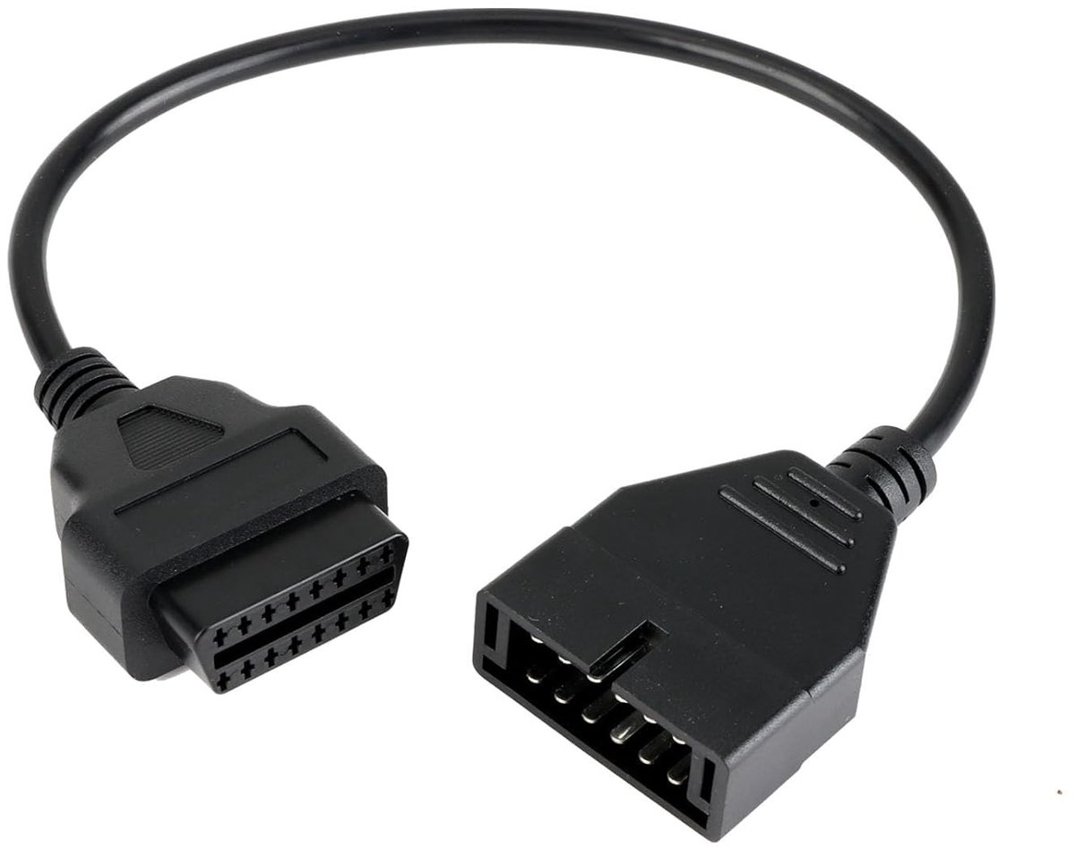 OBD1 naar OBD2 diagnostische adapterkabel 12-Pin - Plug and Play - Geschikt voor oude GM voertuigen - ShopVlot