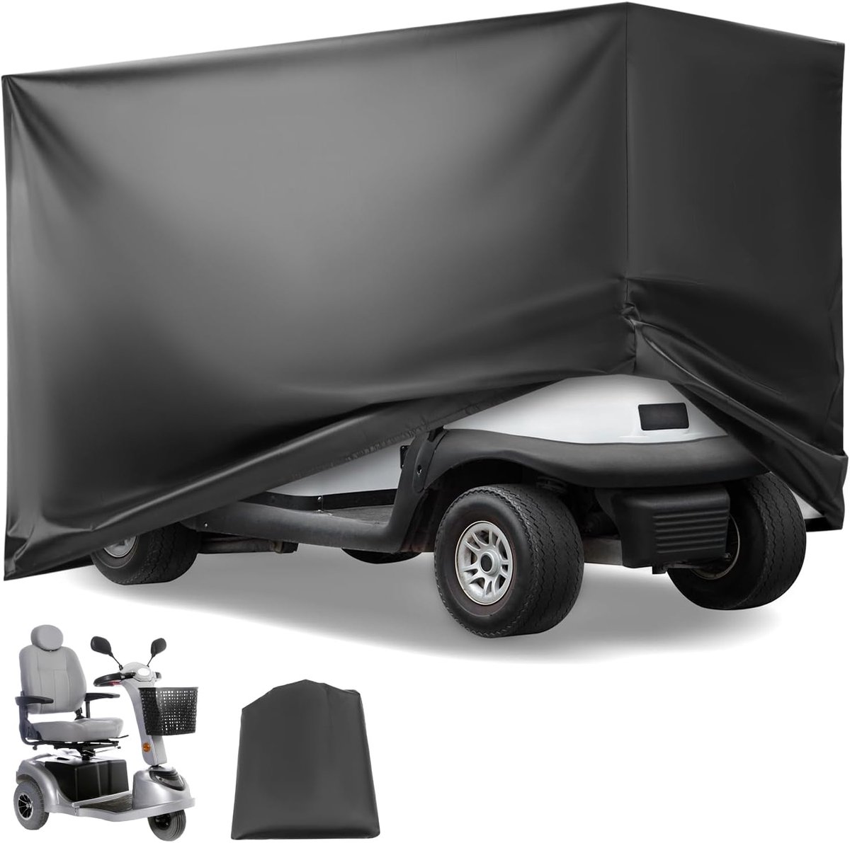 SnelShoppen - Scooterhoes 140 x 66 x 91 cm, Waterdichte 210D Oxford Bescherming voor Rolstoelen, Winddicht en Elastische Zoom, Universele Pasvorm