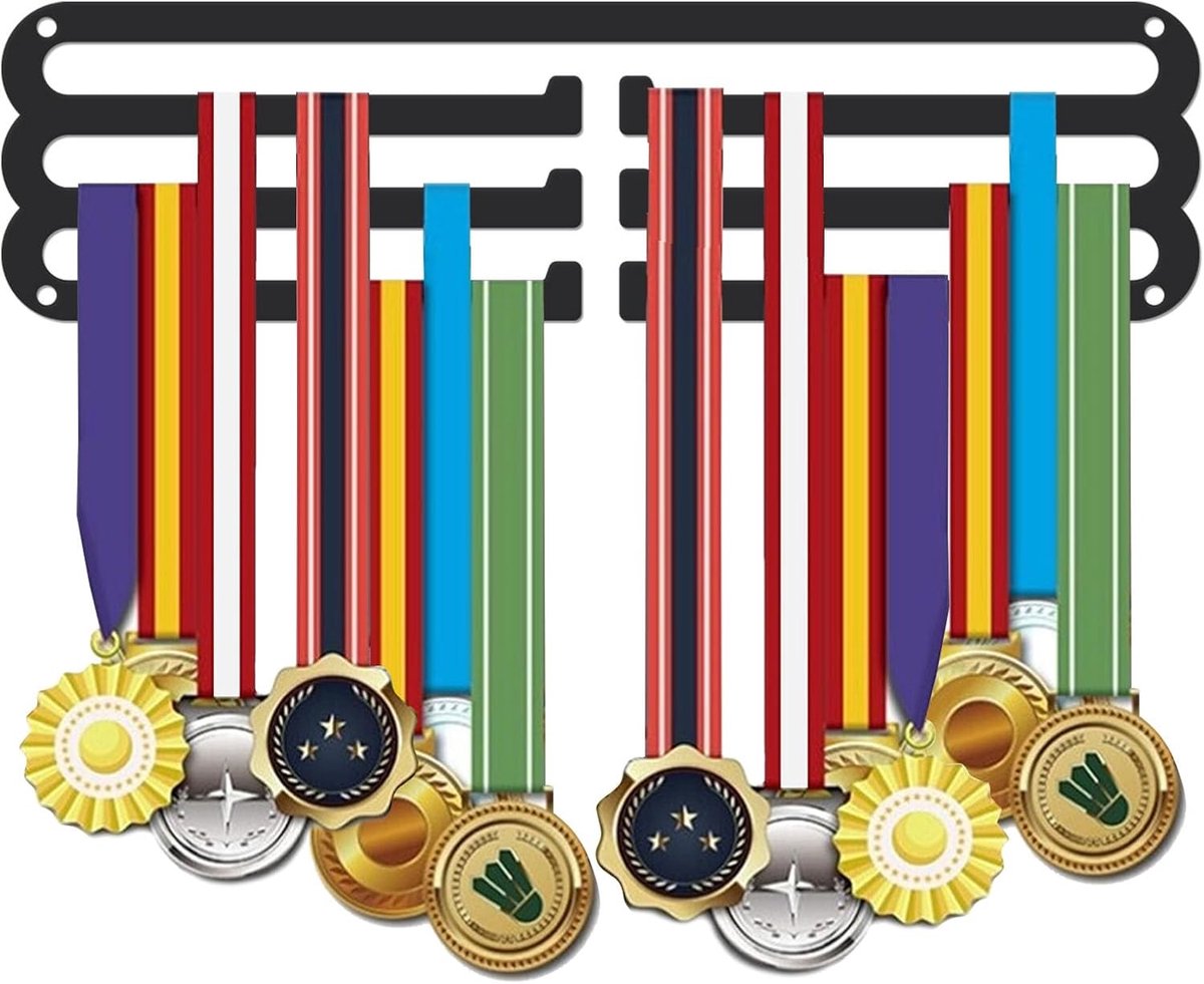 Sport Medaillehanger Upgrade Antislip Medaillehouder Hardloopmarathon Medailles Tentoonstelling Muurbevestigd Prijzenrek Cadeau voor Hardloper Man Vrouw Atleten Kinderen