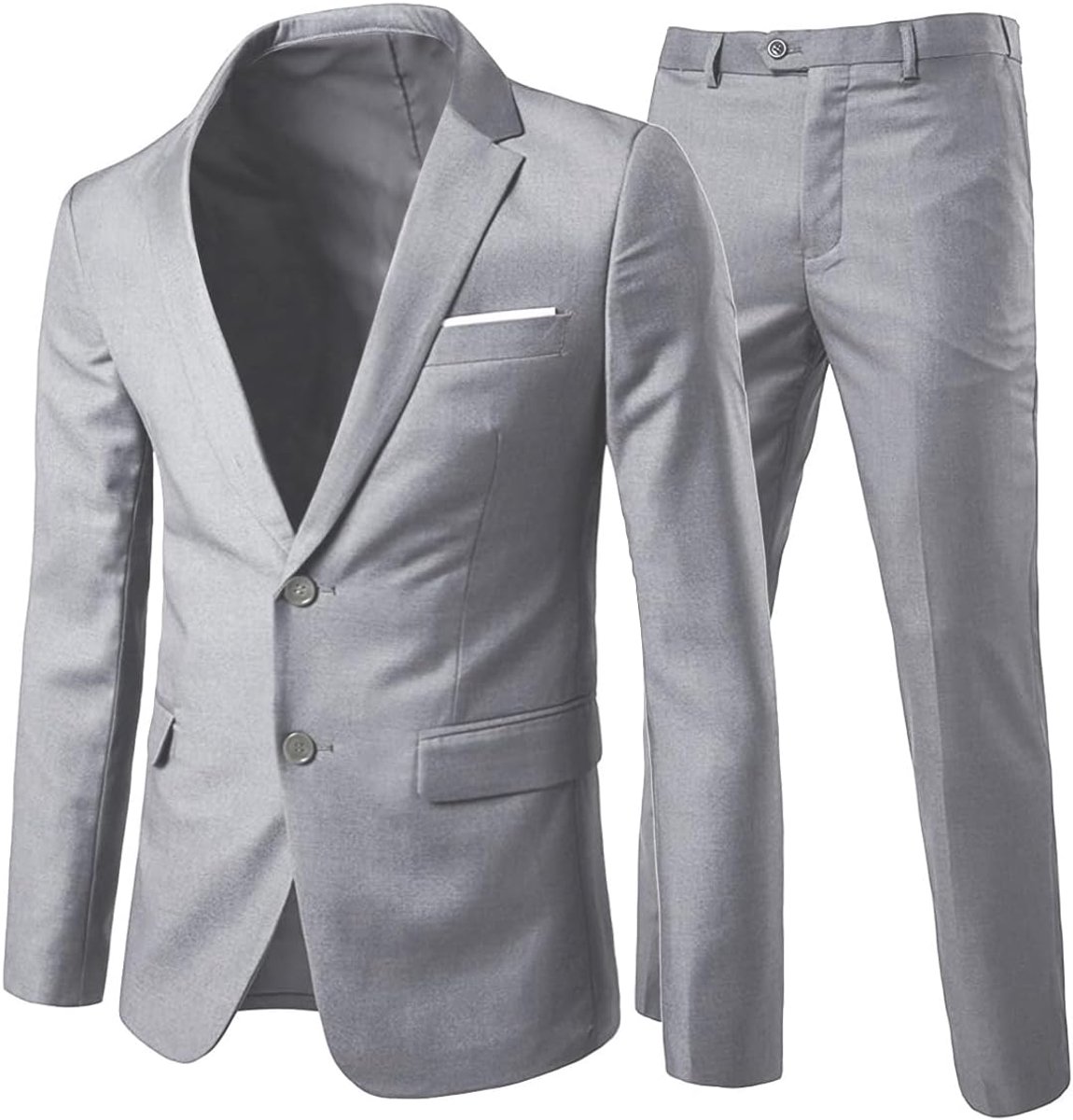Pakken 2-delig slim fit trouwjurk pak één knop zakelijk pak blazer jassen broek