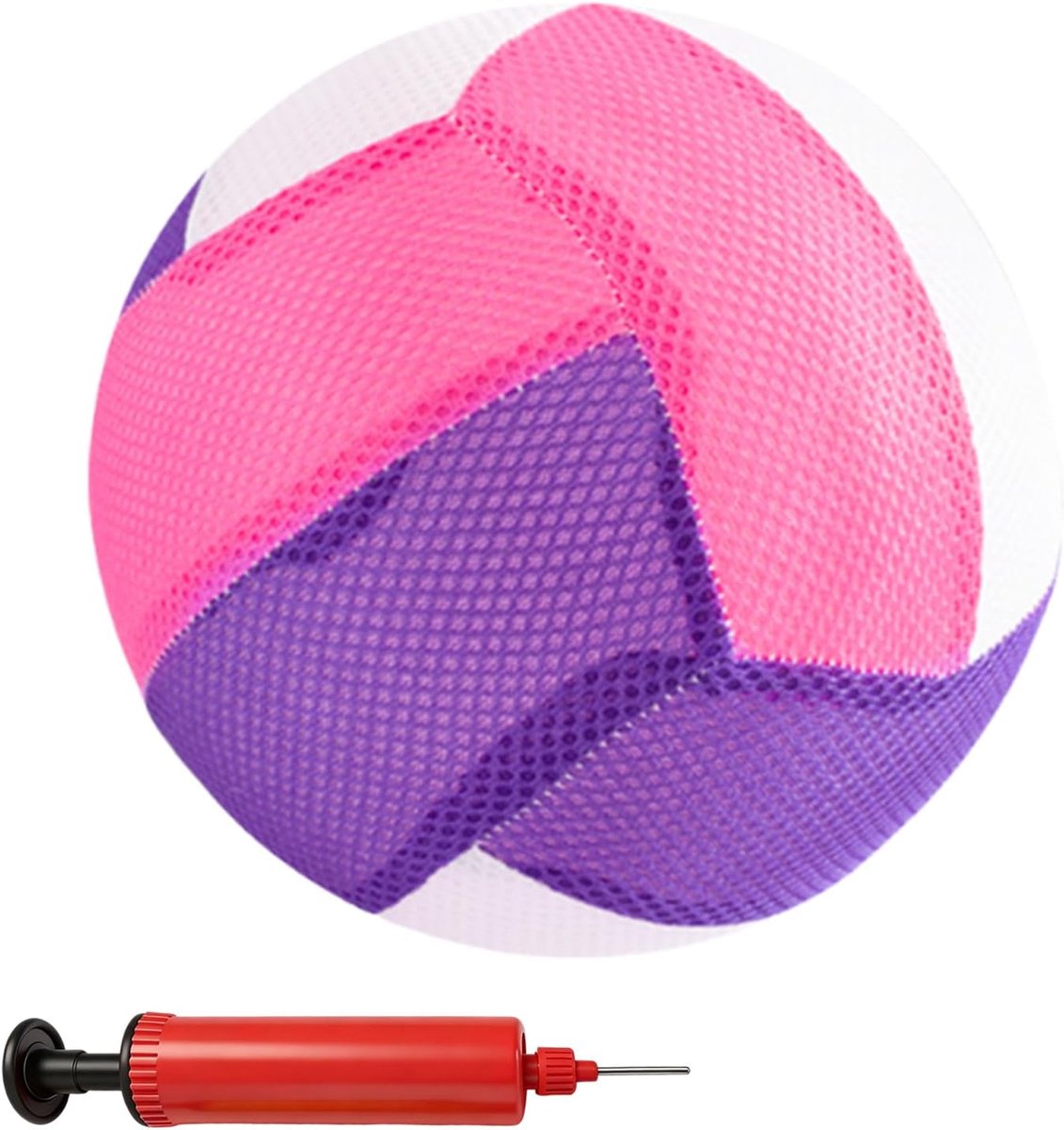 soft touch beachvolleybal, zachte volleybal met pomp, opblaasbare beachvolleybal, soft touch volleybal, strandballen voor binnen en buiten, strand, zwembad, tuin, zomer