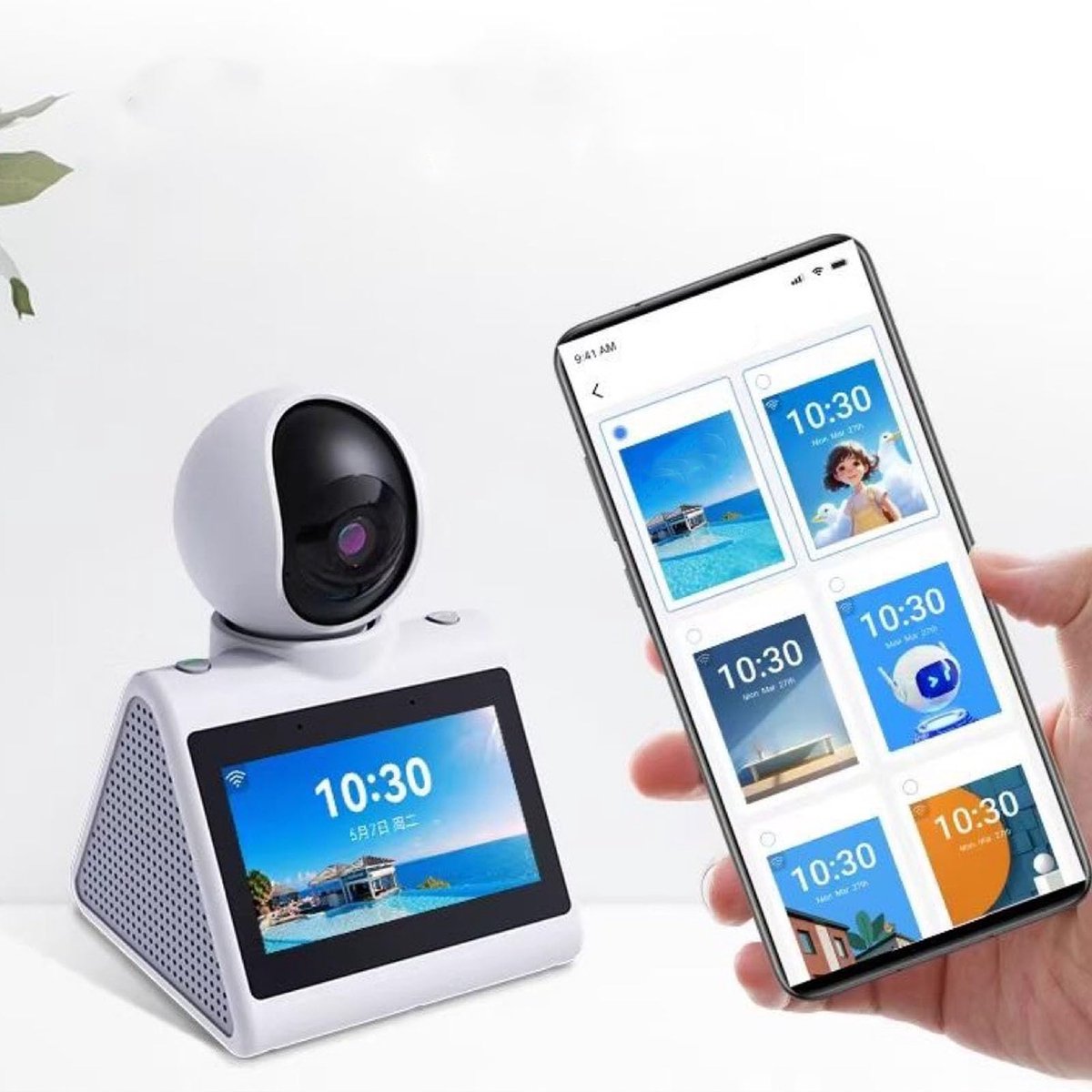 SnelShoppen - Slimme Camera voor Videogesprekken, 2-weg Camera met 1920 x 1080 Resolutie, Ideaal voor Thuis, Videobellen, Thuiswerk, Kantoor, Zwart