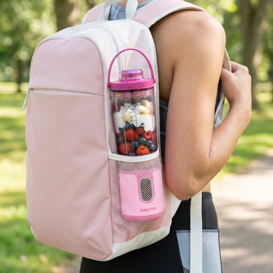 Salter ActiBoost Draagbare Snoerloze Blender - BPA-vrij - 450ml Roze van Salter — afbeelding 5