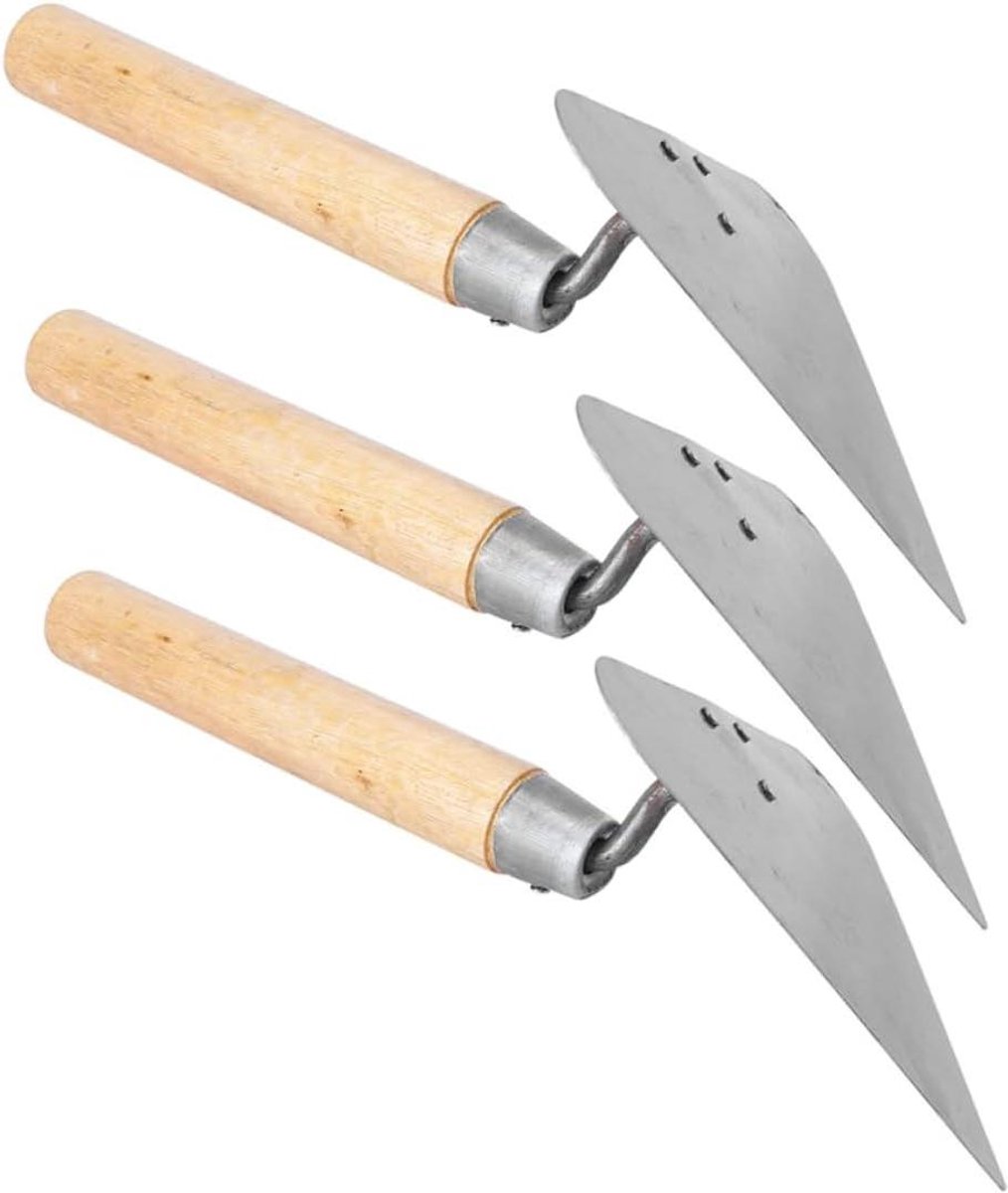Triangel Voegspijkers - Metseltroffels Gipsplaat - Stucwerk Afwerken - Roestvrijstalen Blad - 3 stuks - Niet gespecificeerd