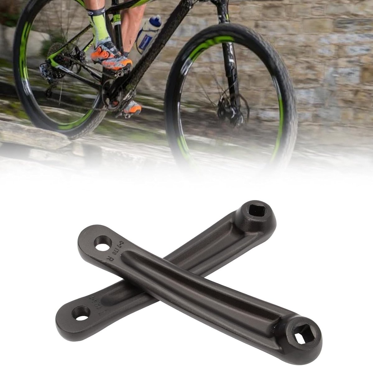 Crank, 1 Paar Duurzame Crank Arms Fiets Crankstel Fiets Crank Voor MTB Road Fiets